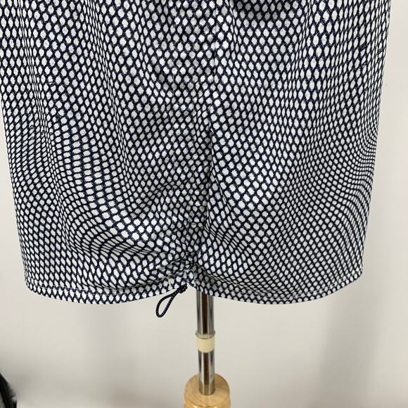 Lucky In Love Tank Top Womens 2XL XXL White Navy Scoop Neck Sleeveless Stretch - Picture 5 of 11